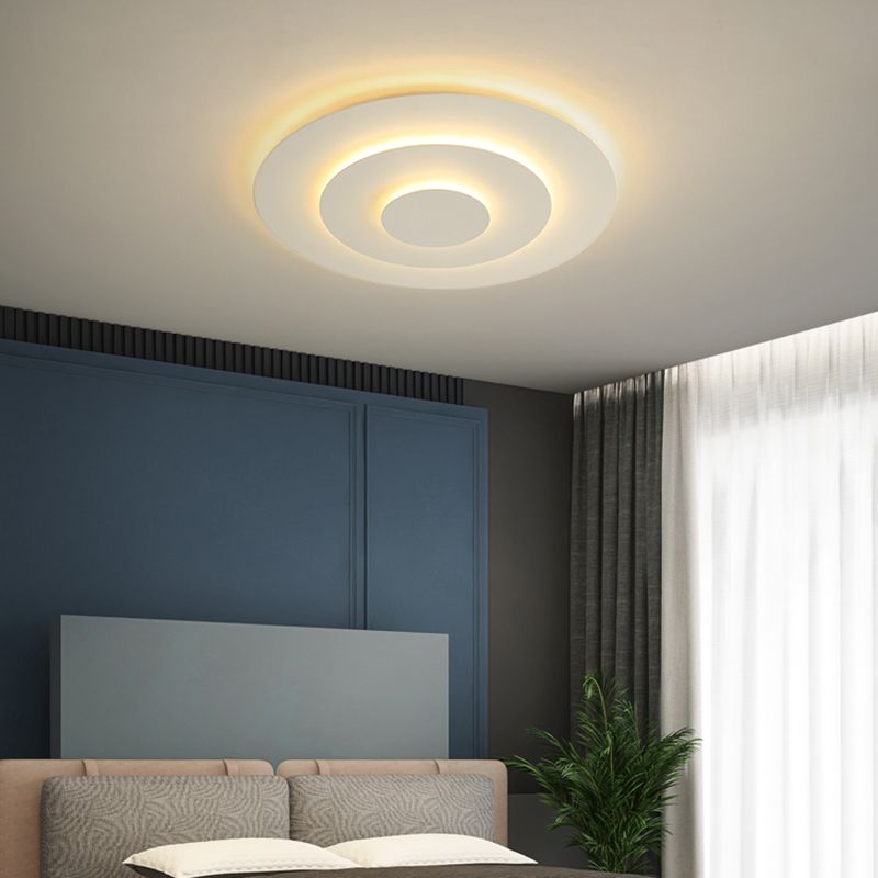 Plafondlamp Rond 50cm LED Dimbaar Wit Slaapkamer Woonkamer Acryl Metaal 5 Jaar Garantie | Restfield