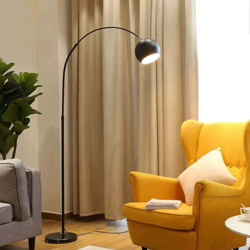 Vloerlamp Boog LED E27 Metaal Retro Dimbaar Woonkamer Slaapkamer Geel Zwart Wit | Restfield