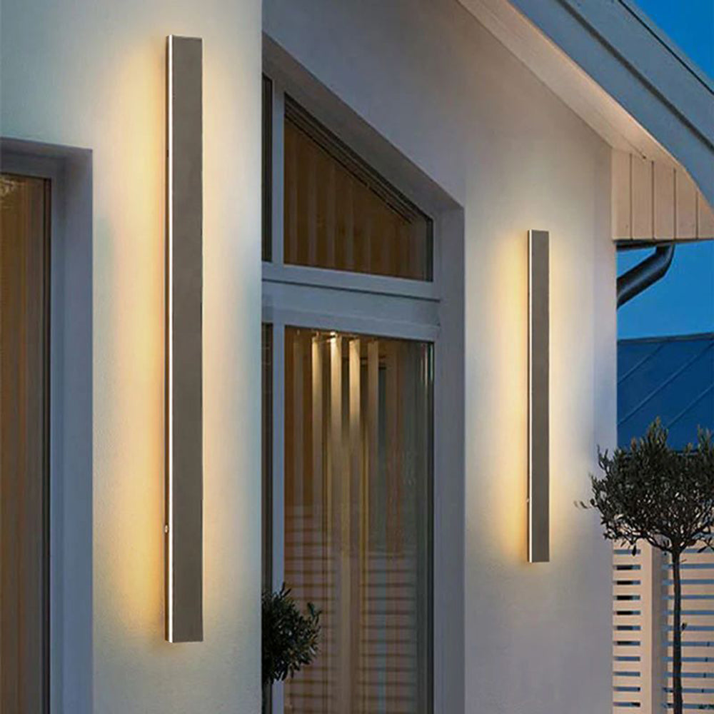 Buitenwandlamp LED Lineair Metaal Acryl IP65 Tuin Gang Zwart 30-200cm Dimbaar | Restfield